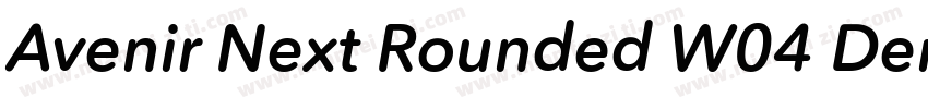 Avenir Next Rounded W04 Demi字体转换